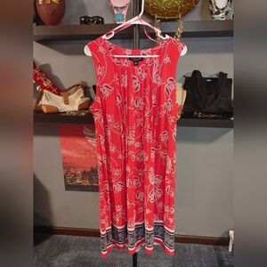 Perceptions New York Floral Sleeveless Dress, Size 16